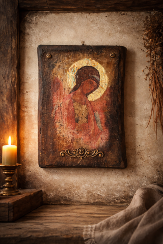 Icoane și Decor Rustic – Unicate din Lemn și Piatră - Icoană Rustic‑Sacră Unicat