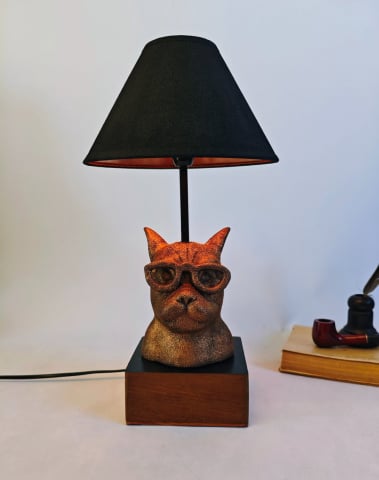 Corpuri de Iluminat și Lămpi Handmade – Lumină cu Stil și Poveste - Lampă Dog lumină cu atitudine