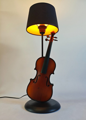 Corpuri de Iluminat și Lămpi Handmade – Lumină cu Stil și Poveste - Lampă/veioză -Vioară