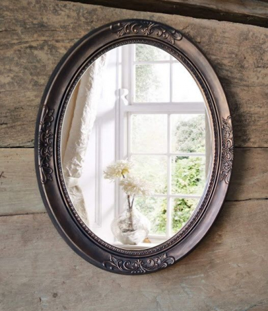 Oglinda ovala de perete-aspect cupru [0]