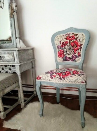 Mobila Reconditionata-Mobila Shabby Chic - Scaun recondiționat-French Style