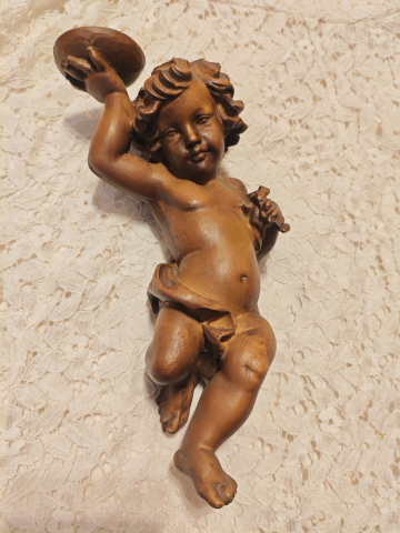 Set 2 îngerași vintage suporturi de lumânare [7]