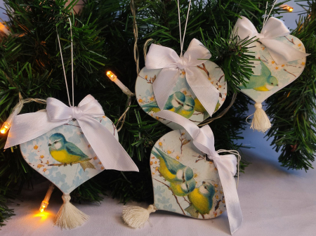 Craciun-globuri si decoratiuni hand made - Set globuri Birds