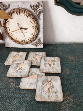 Decoratiuni casa - Set suport pt.pahare