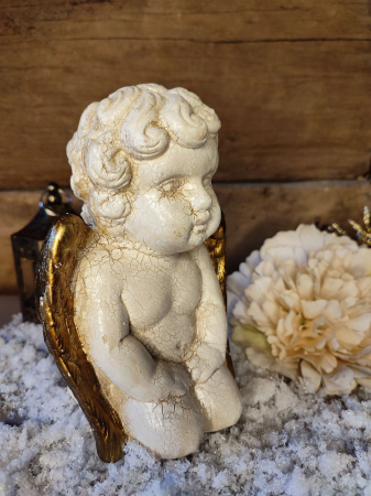 Statueta vintage din ceramica-Inger [6]