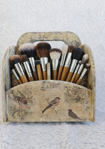 Suport rotativ din lemn organizator vintage [2]