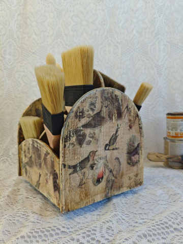 Suport rotativ din lemn organizator vintage [4]