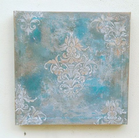 Decoratiuni casa - Tablou Blue Sky Damask