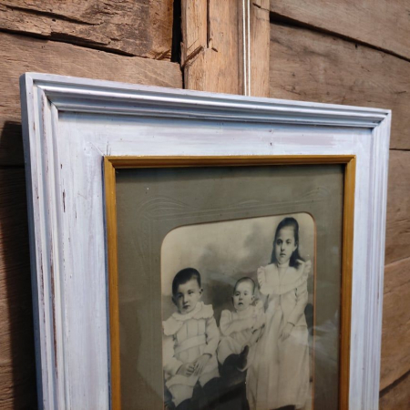 Tablou cu fotografie veche,rama din lemn [4]