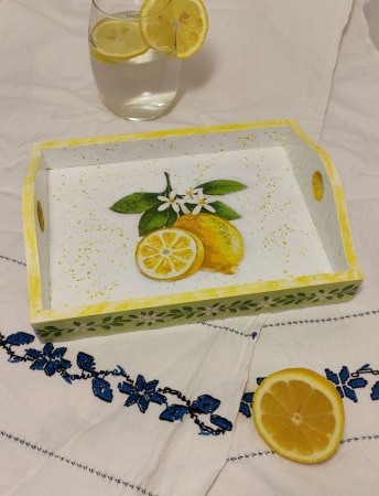 Tavi pentru servire - Tava lemn - Lemon