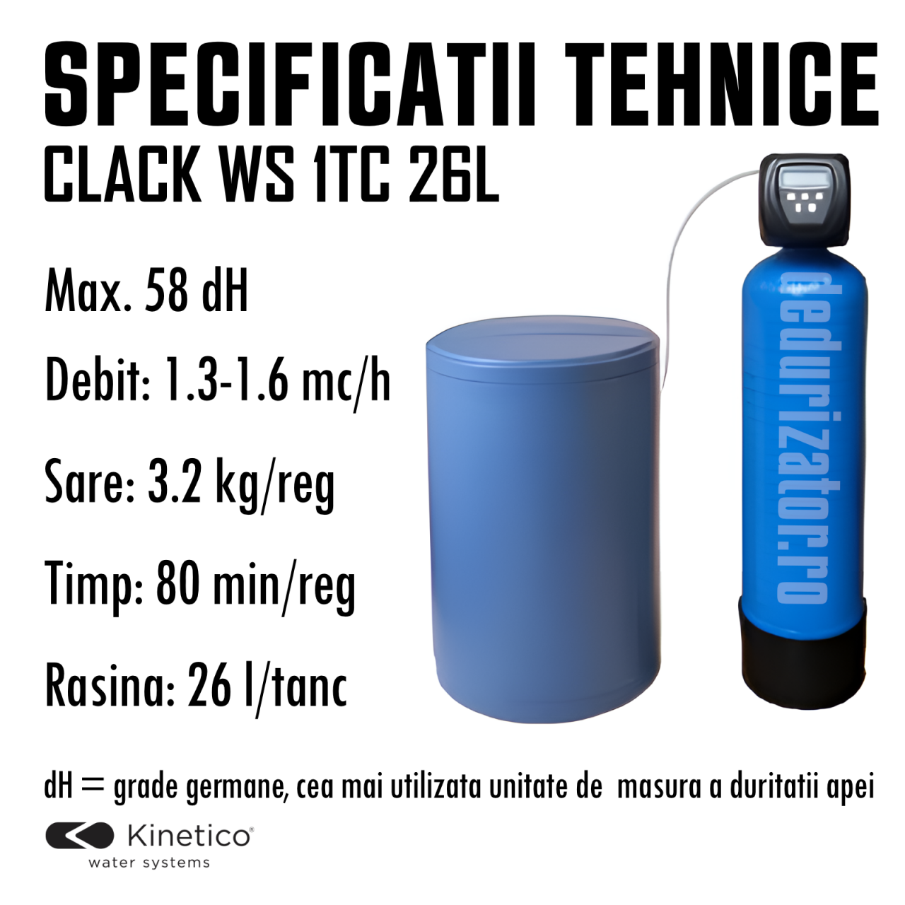 Stație dedurizare valva Clack 26 litri [4]