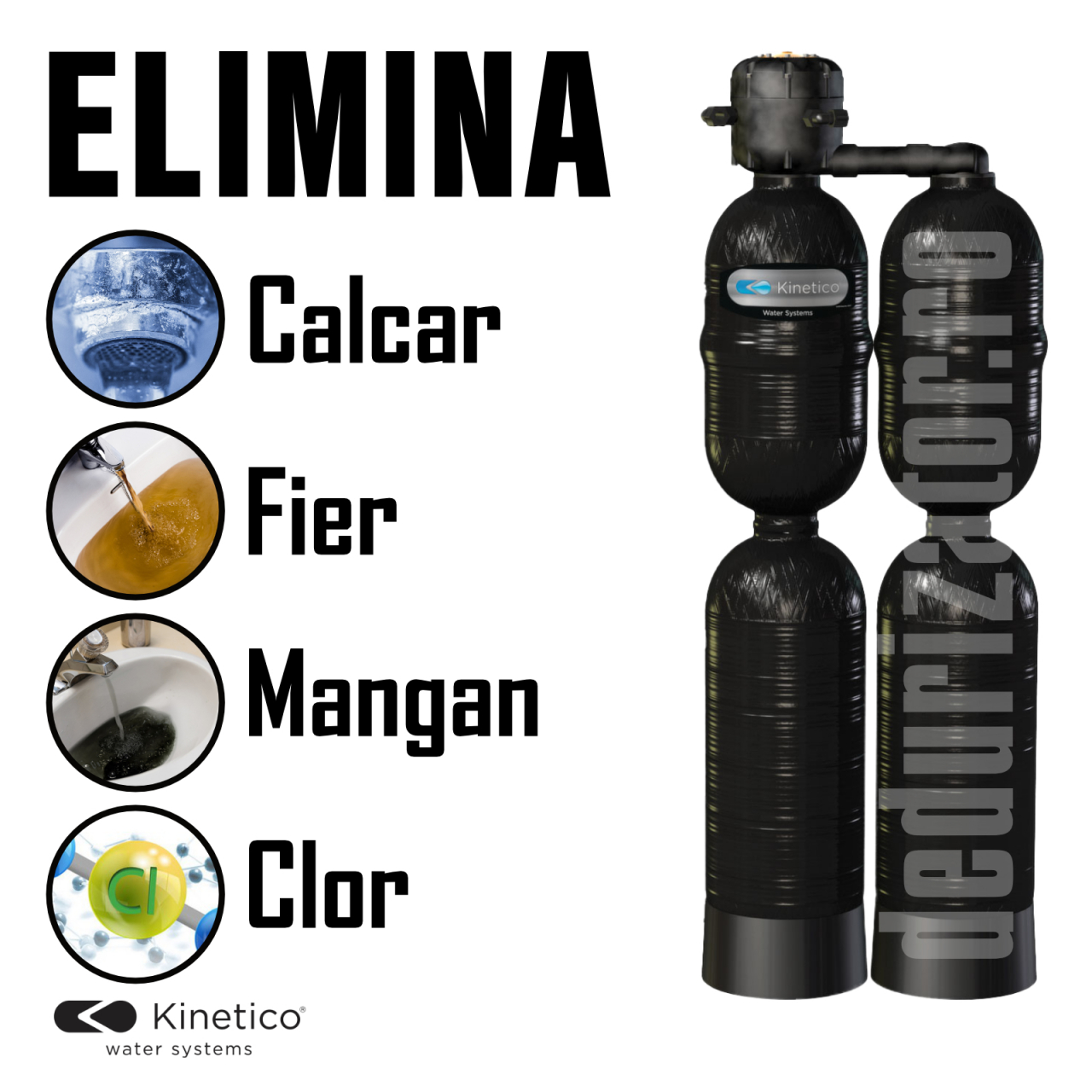 Stație eliminare calcar clor fier mangan Kinetico 4060s OD Carbon [2]