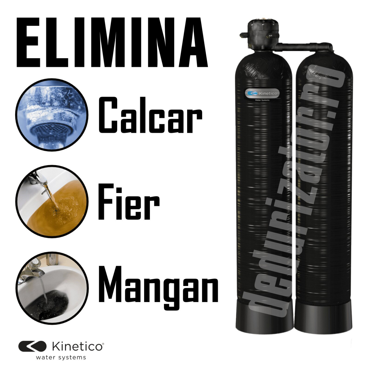 Statie duplex eliminare calcar fier mangan Kinetico 2060s OD [2]