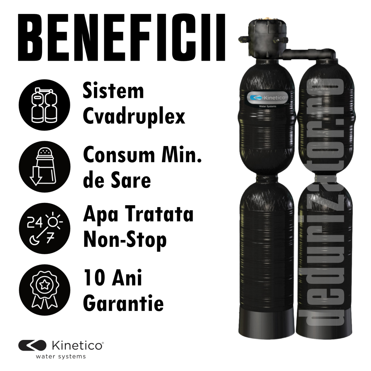 Statie eliminare calcar fier mangan Kinetico 4060s OD Macrolite [3]