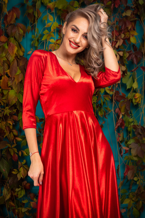 Rochie Viennas Rosu [6]
