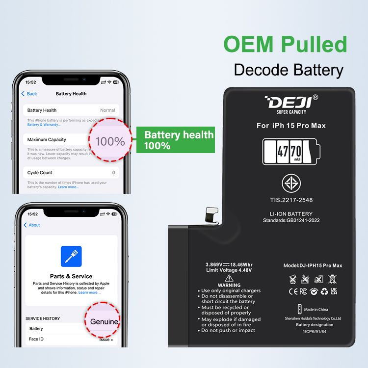 Baterie Compatibila Iphone 15 Pro Max, Diagnostic, Capacitate Marita (4770 mAh) [4]