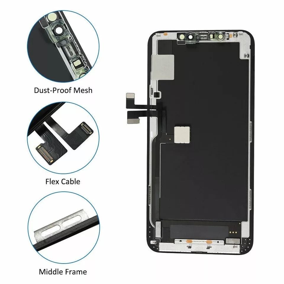 Ecran display lcd apple iphone incell hd hd+ fhd premium negru jhx 11 pro max [5]