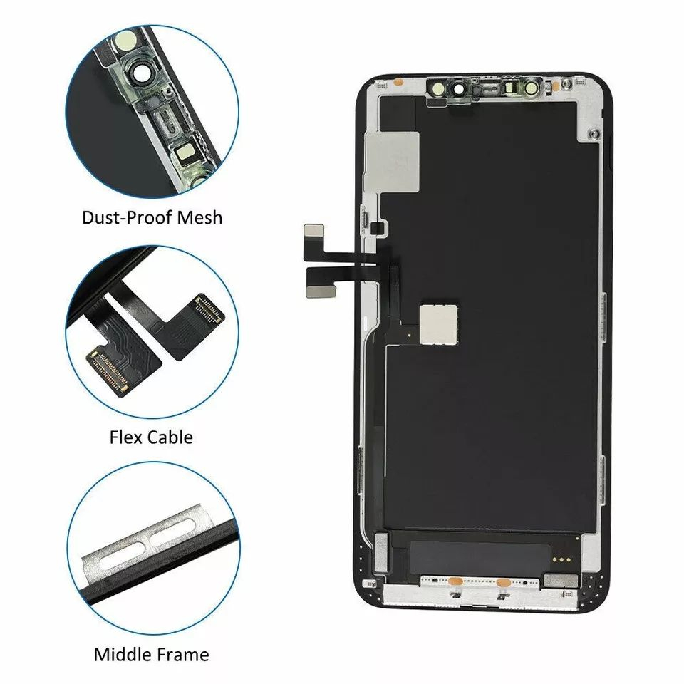 Ecran display lcd apple iphone incell hd hd+ fhd premium negru jhx 11 pro max [5]