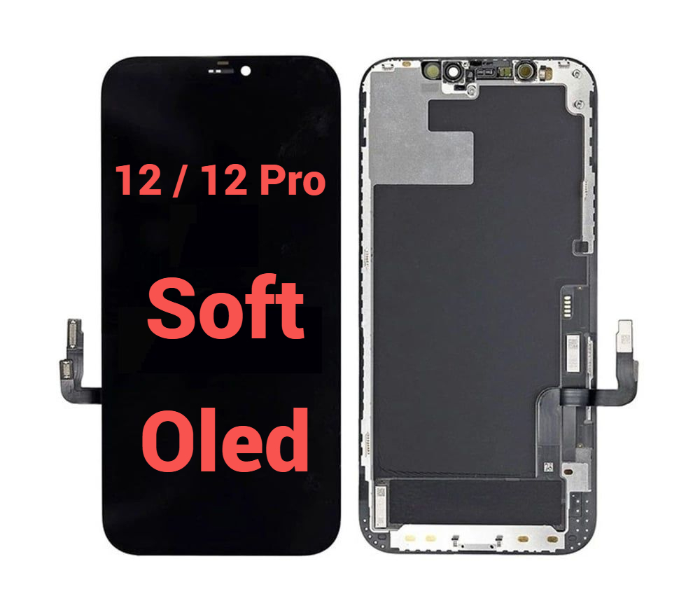 Ecran display lcd apple iphone soft oled premium negru jhx 12 pro [1]