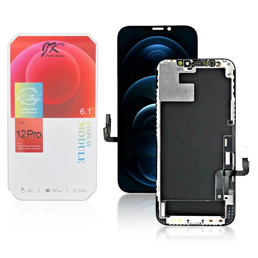 Display Ecran Lcd pentru Iphone 12 / 12 Pro Incell JK (FullHD) Negru [1]