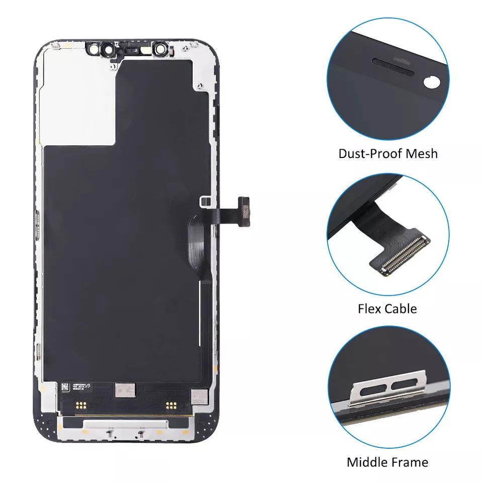 Ecran display lcd apple iphone incell hd hd+ fhd premium negru jhx 12 pro max [3]