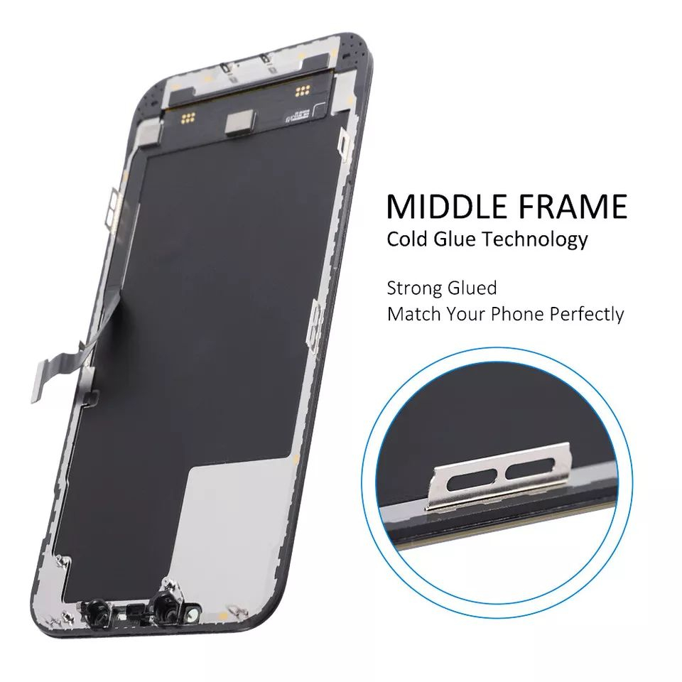 Ecran display lcd apple iphone incell hd hd+ fhd premium negru jhx 12 pro max [4]