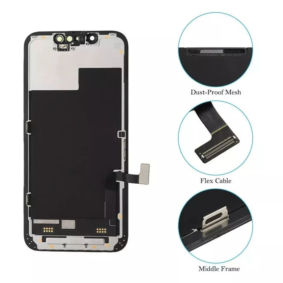 Ecran display lcd apple iphone incell hd hd+ fhd premium negru jhx 13 mini [3]