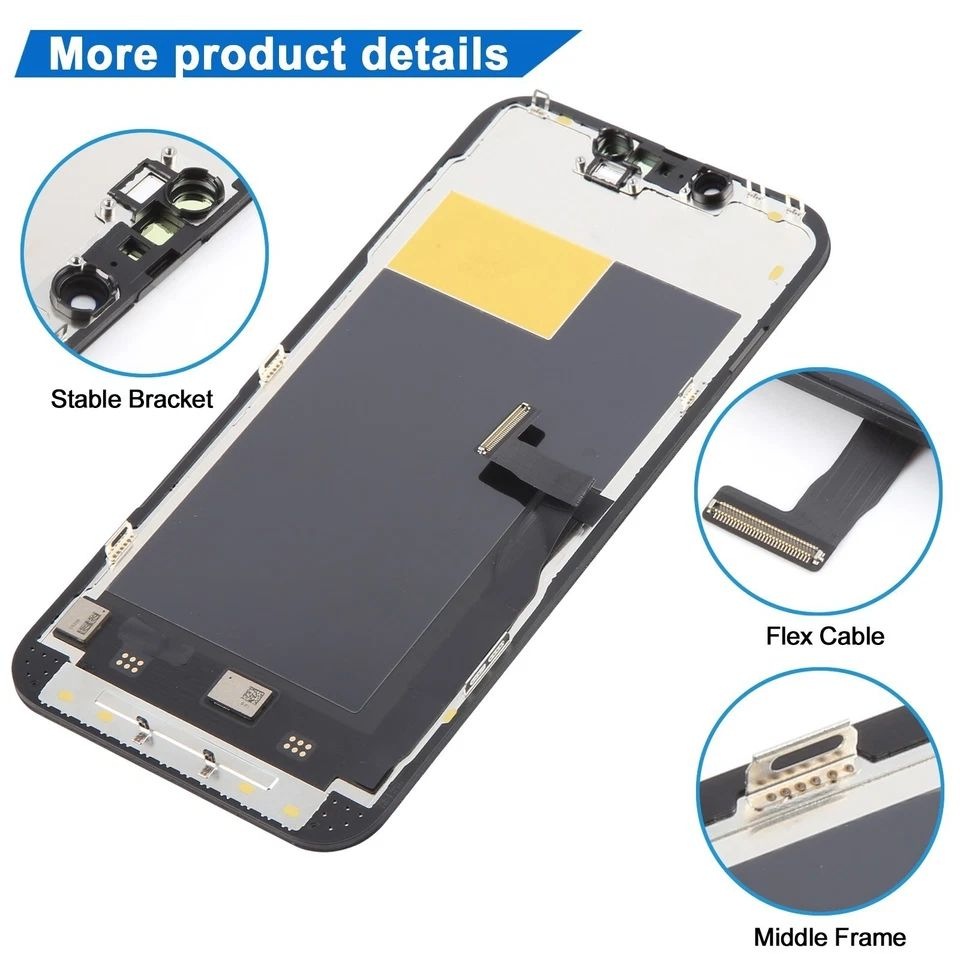 Ecran display lcd apple iphone soft oled premium negru jhx 13 pro [3]