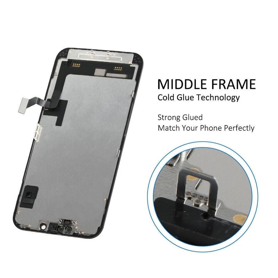 Ecran display lcd apple iphone incell hd hd+ fhd premium negru jhx 14 [4]