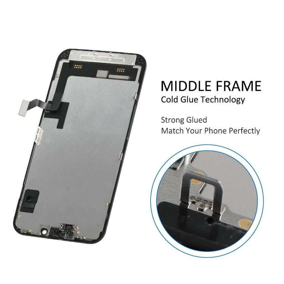 Ecran display lcd apple iphone incell hd hd+ fhd premium negru jhx 14 [4]