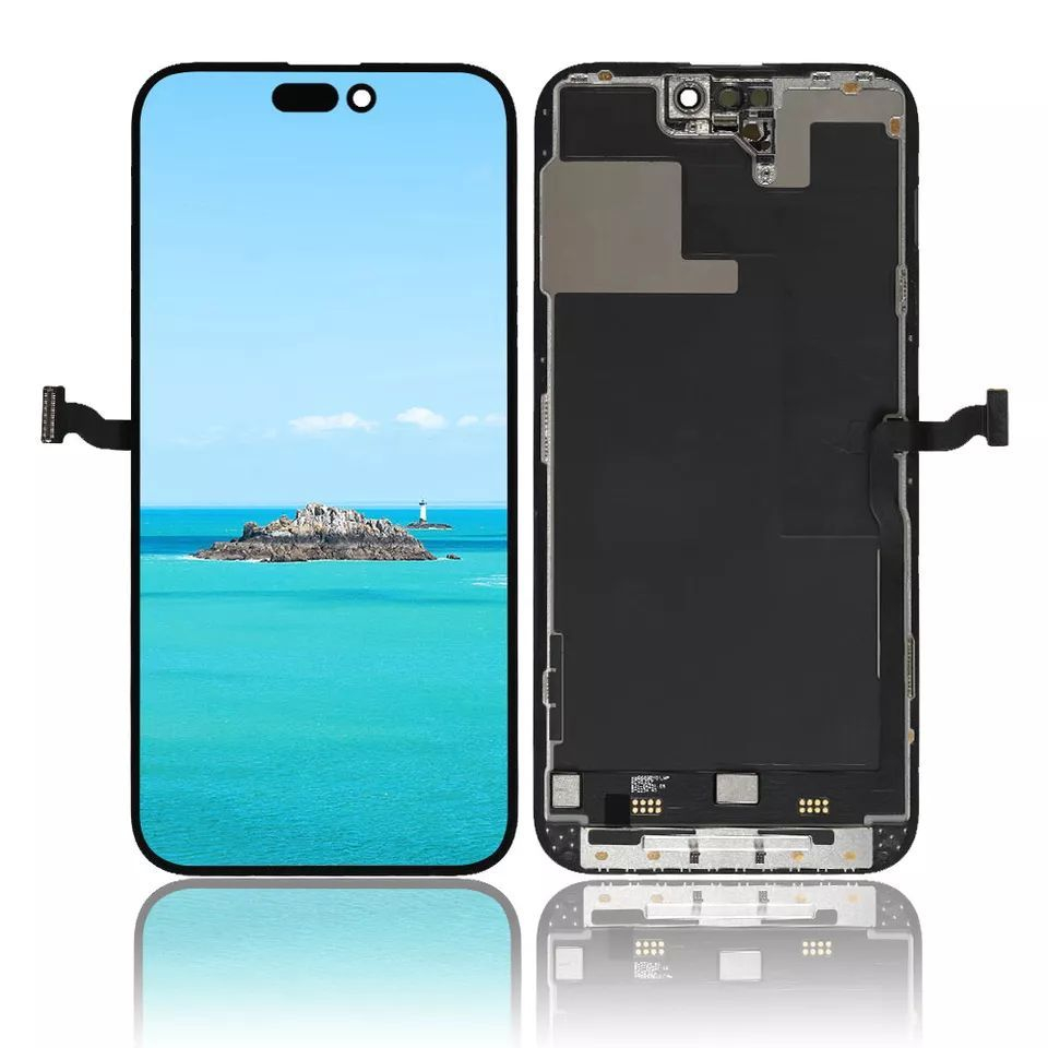 Ecran display lcd apple iphone incell hd hd+ fhd premium negru jhx 14 pro max [2]
