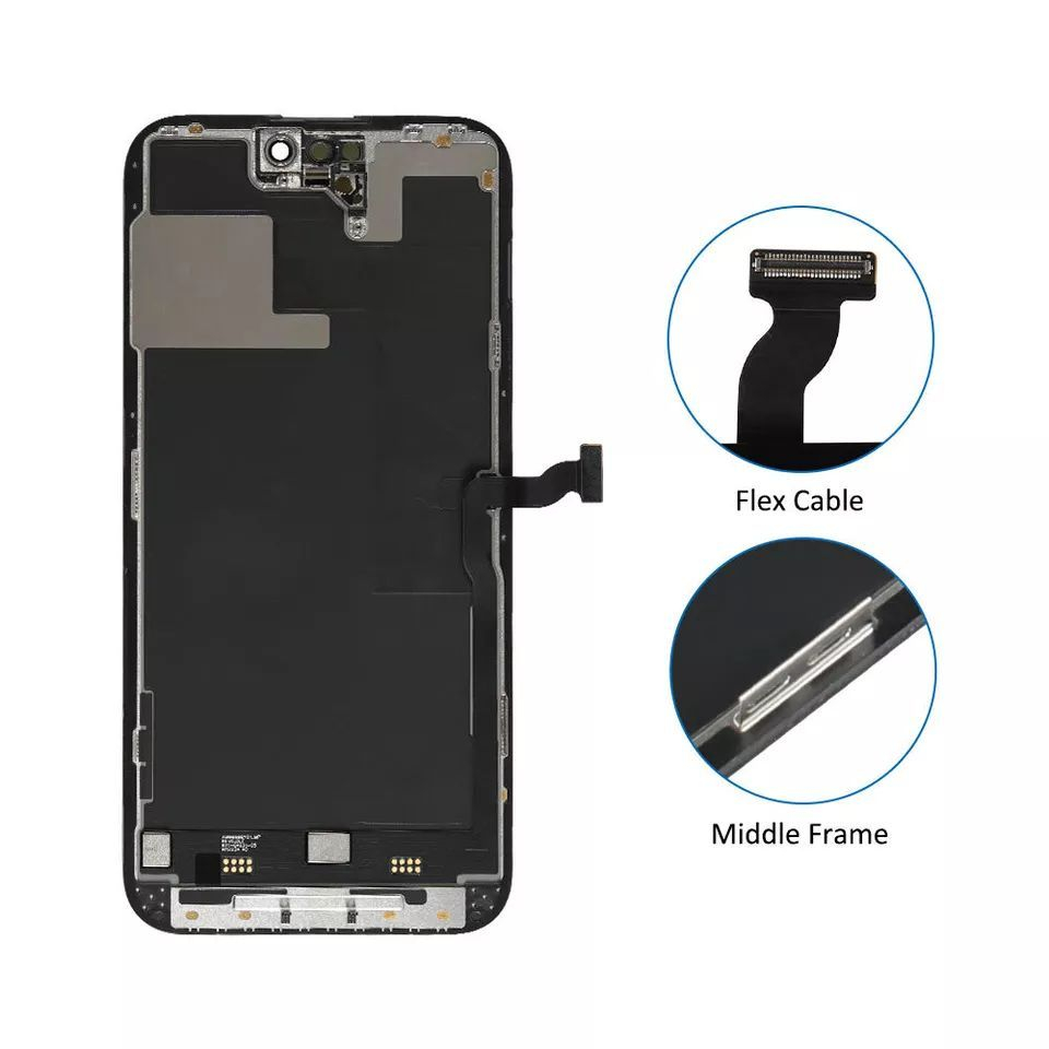 Ecran display lcd apple iphone incell hd hd+ fhd premium negru jhx 14 pro max [3]