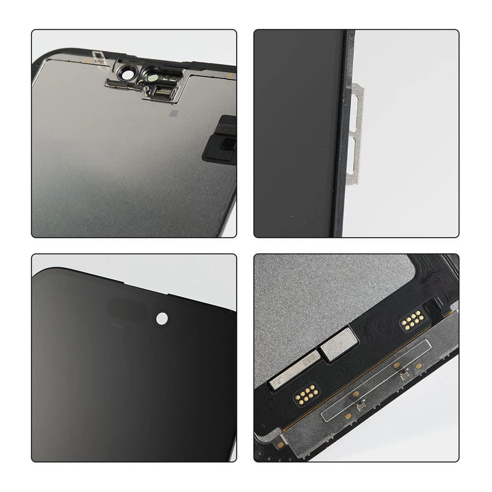 Ecran display lcd apple iphone incell hd hd+ fhd premium negru 15 plus [2]