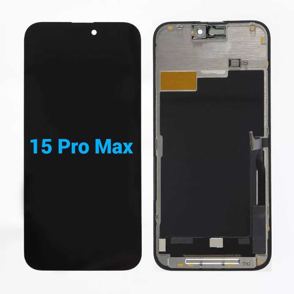 Ecran display lcd apple iphone incell hd hd+ fhd premium negru 15 pro max [1]