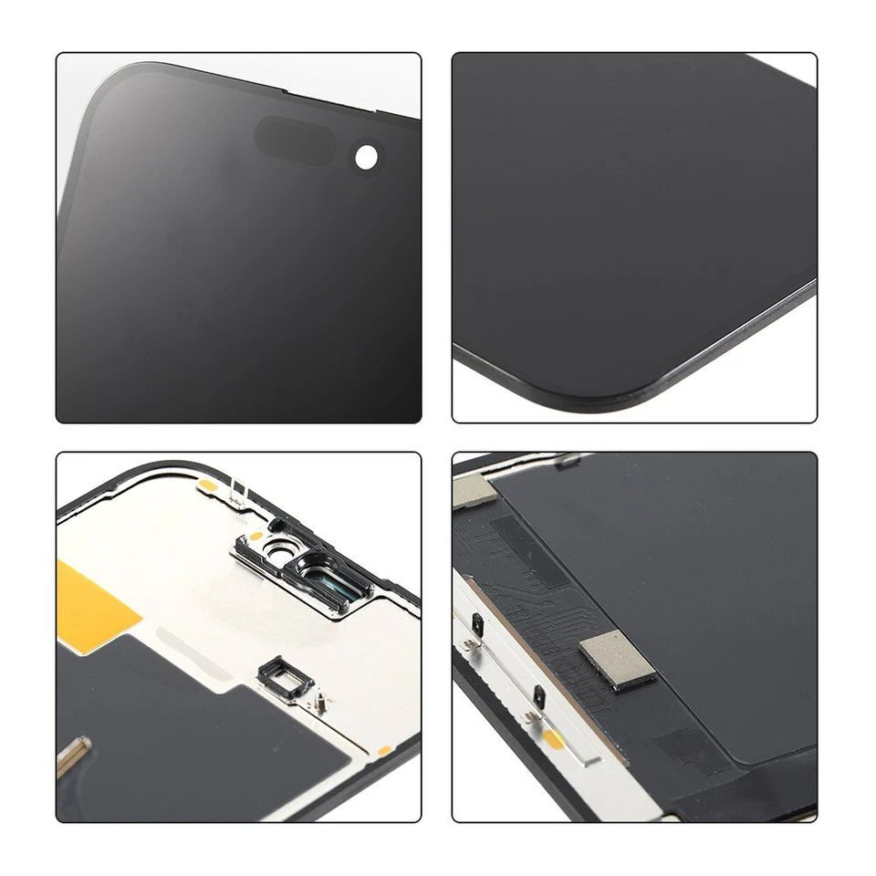 Ecran display lcd apple iphone incell hd hd+ fhd premium negru 15 pro max [3]