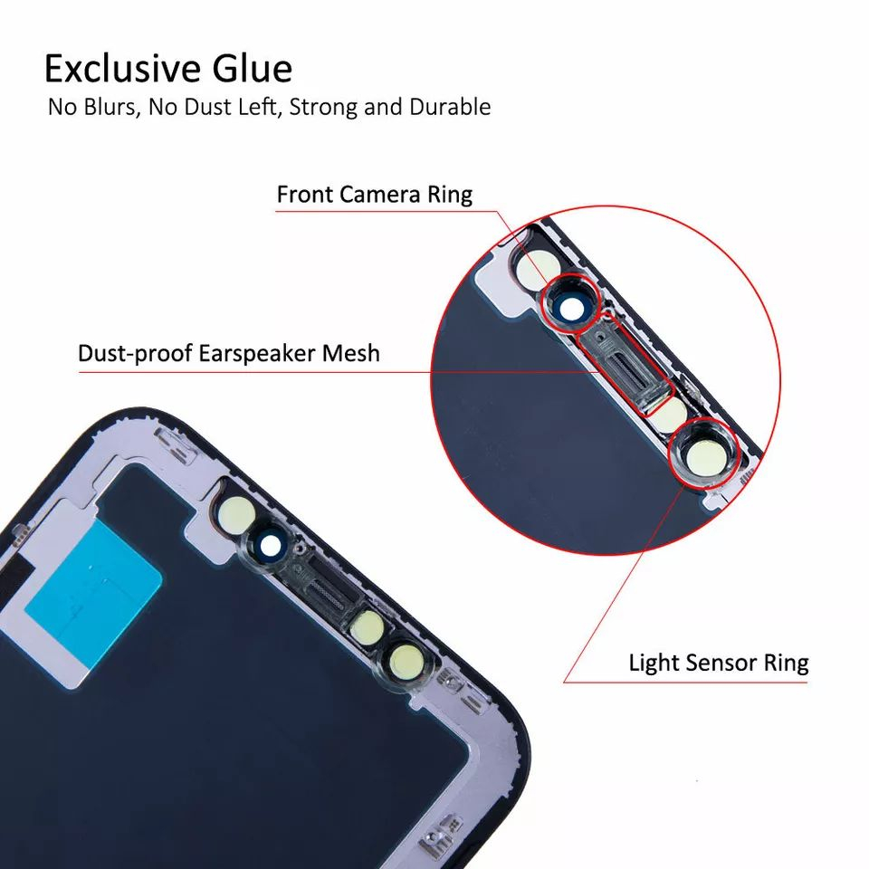 Ecran display lcd apple iphone incell hd hd+ fhd premium negru jhx x [3]