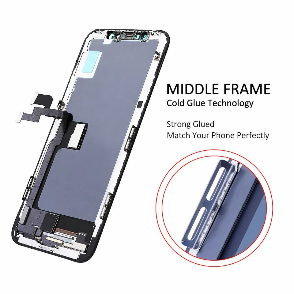 Ecran display lcd apple iphone incell hd hd+ fhd premium negru jhx x [5]