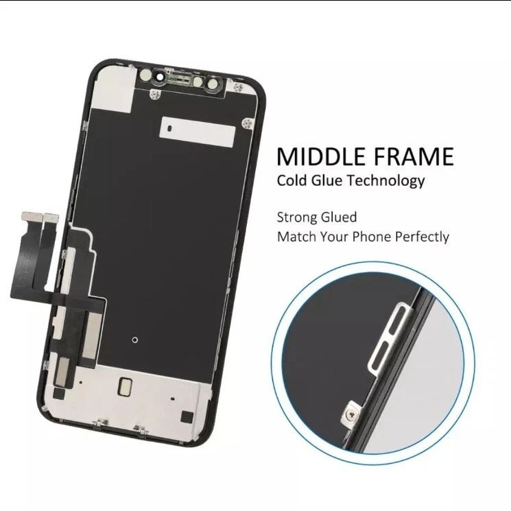 Ecran display lcd apple iphone incell hd hd+ fhd premium negru jhx xr [5]