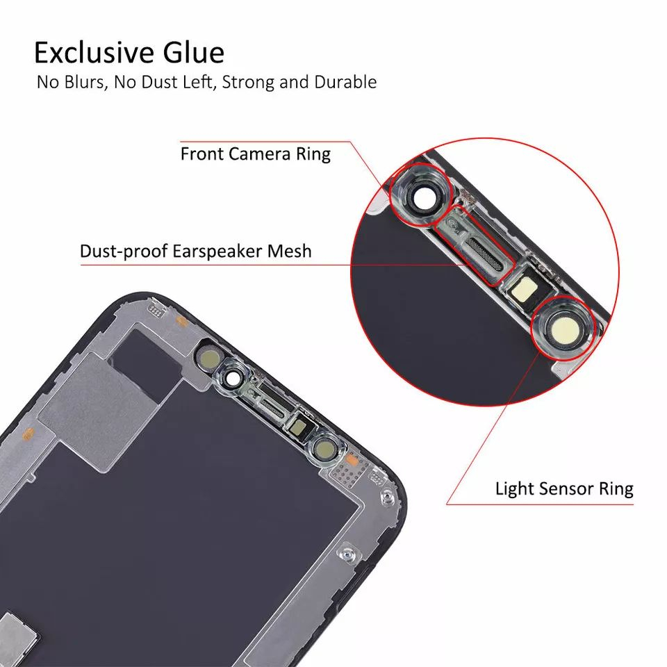 Ecran display lcd apple iphone incell hd hd+ fhd premium negru jhx xs [4]