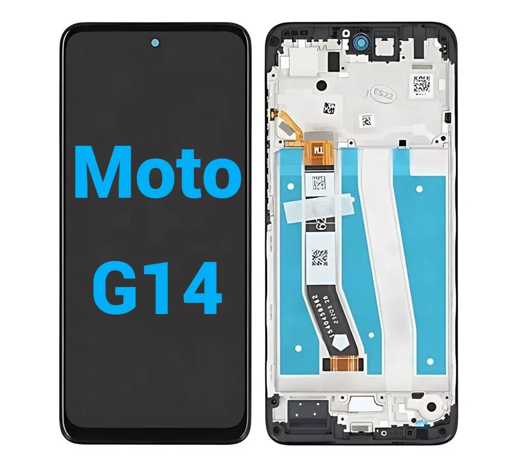 Ecran display lcd moto negru cu rama Motorola G14 XT2341-1  XT2341-2  XT2341-3  XT2341-4 [1]