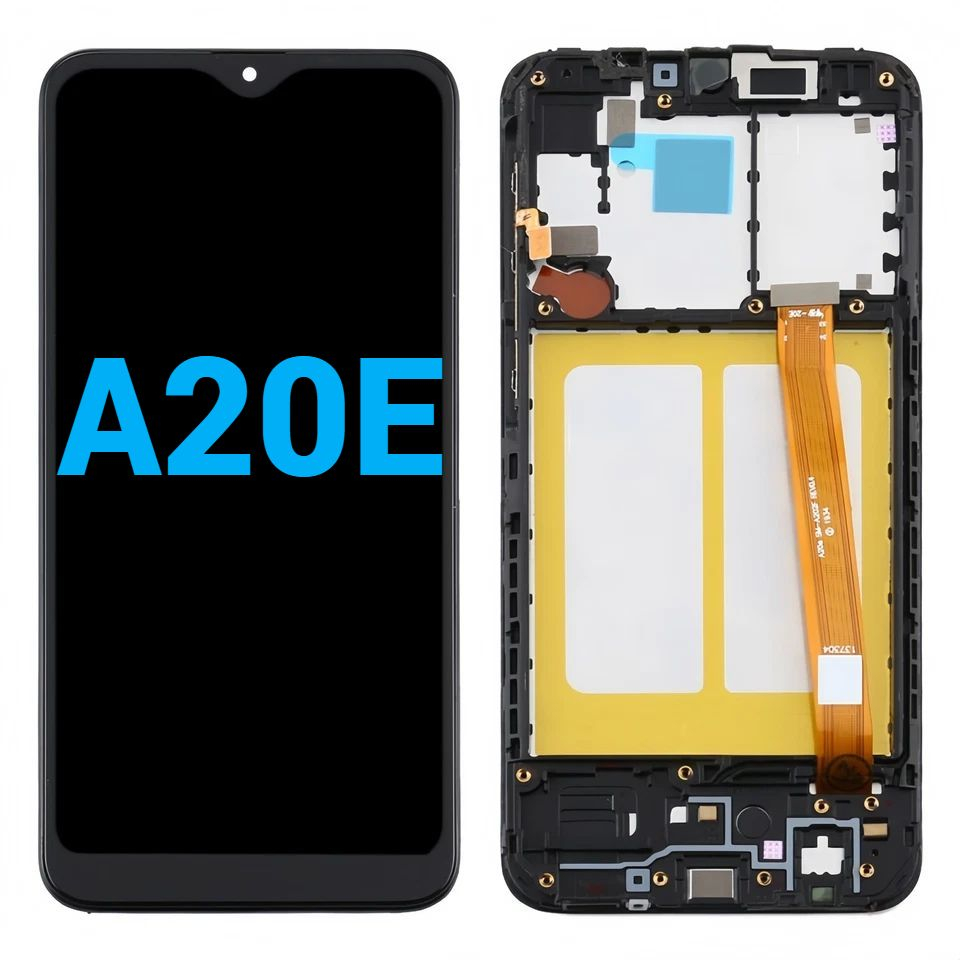 Ecran display lcd samsung galaxy negru cu rama a20e a202 [1]