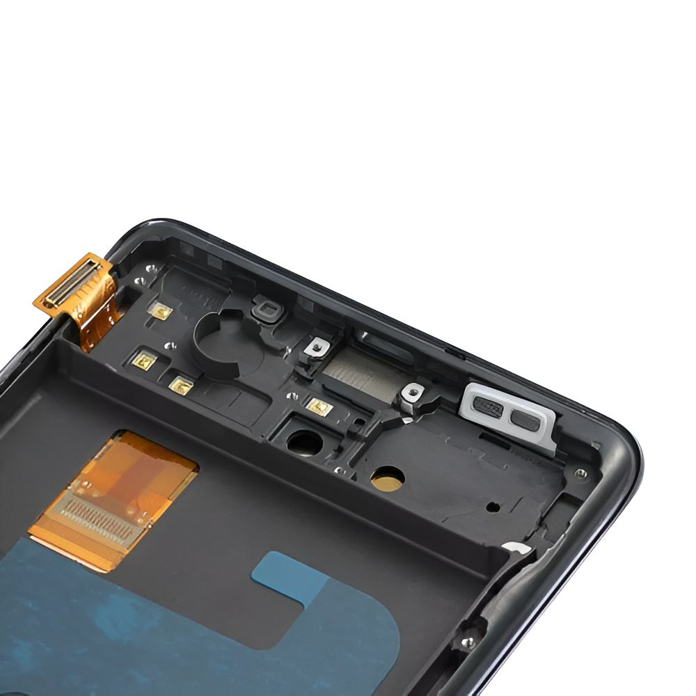 Ecran display lcd samsung galaxy negru s20 fe4g 5g g780 g781 soft oled cu rama [4]