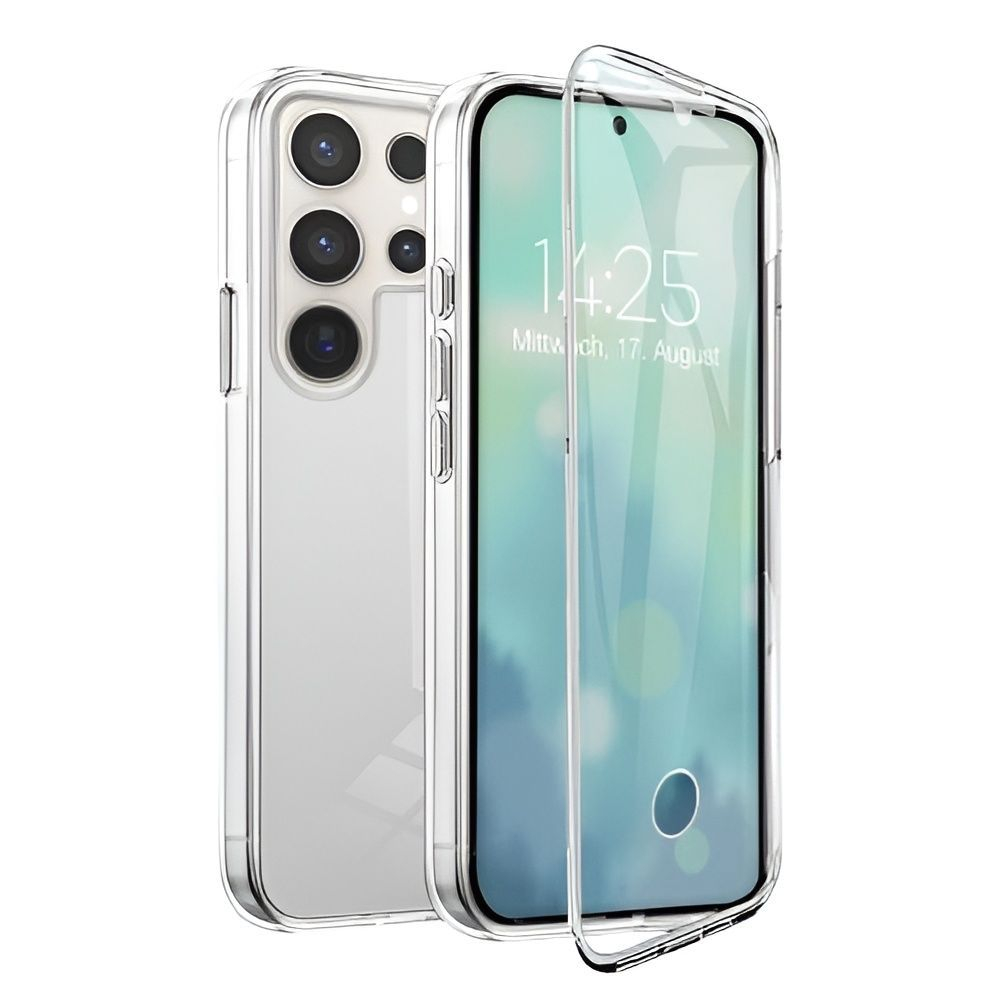 Husa 360 full cover 360 grade pentru samsung s22 s901 transparent [4]