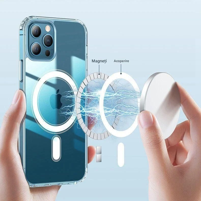 Husa de silicon magsafe pentru iphone 17 transparent [4]