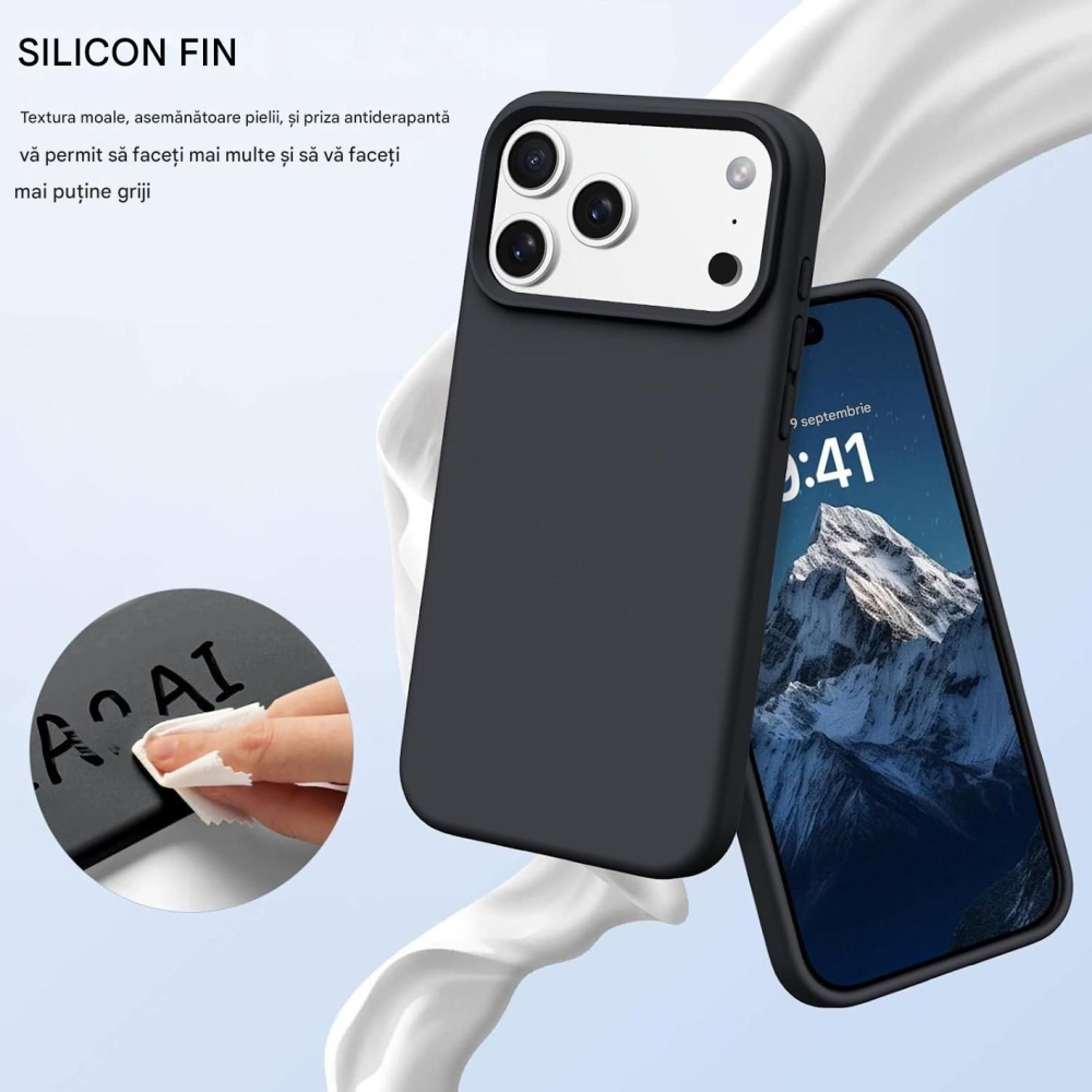Husa de silicon soft pentru iphone 13 pro max negru [2]