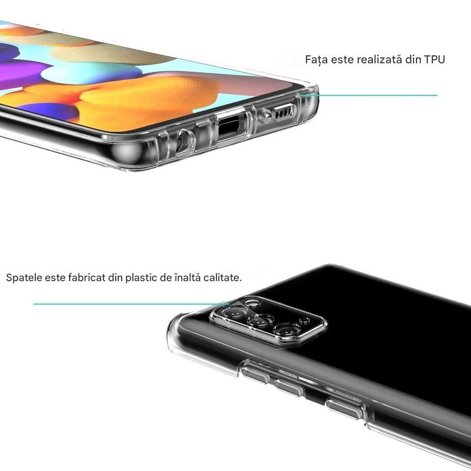 Husa 360 full cover 360 grade pentru iphone 7 plus 8 plus transparent [4]