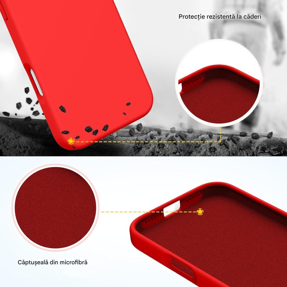 Husa de silicon soft pentru iphone 7 plus 8 plus rosu [4]