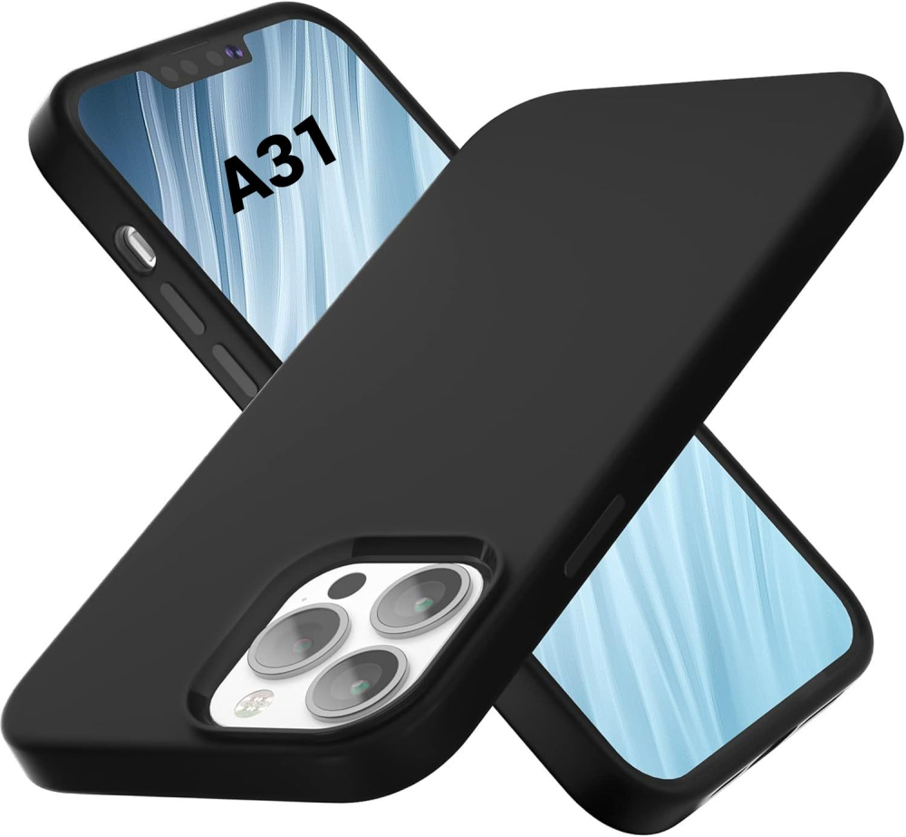 Husa de silicon ultra slim pentru samsung a31 a315 negru candy [1]