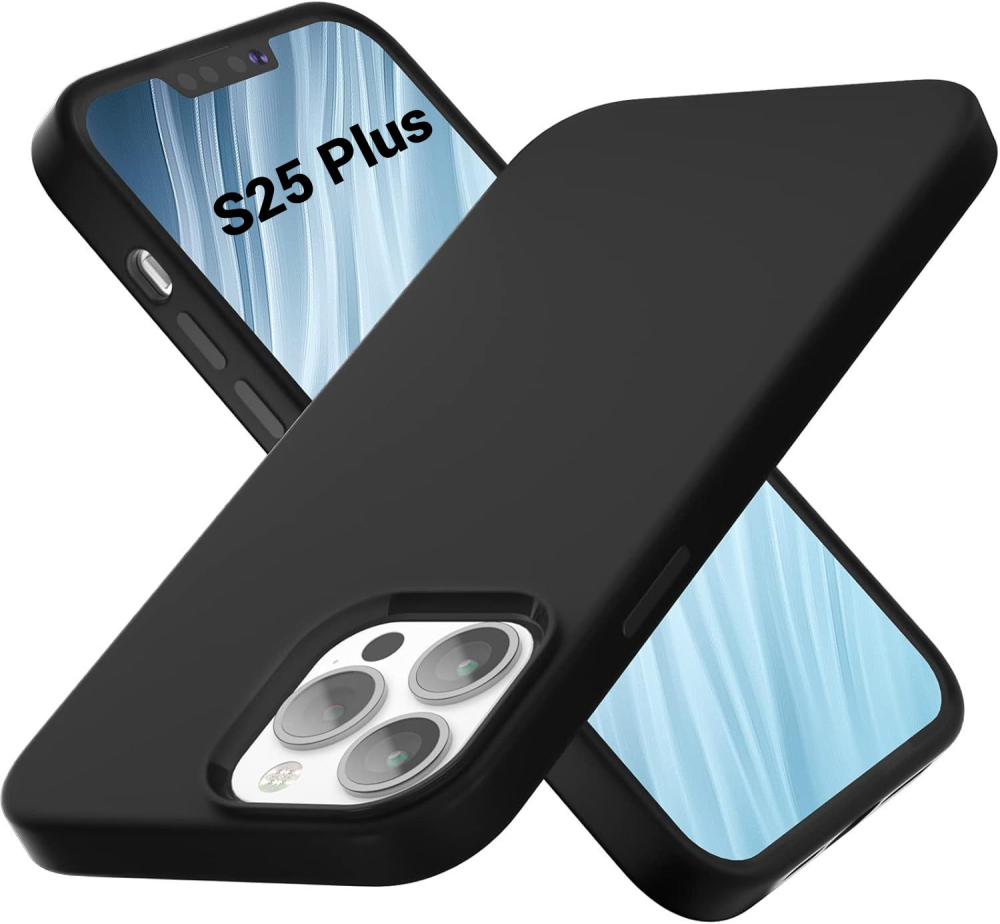 Husa de silicon ultra slim pentru samsung s25 plus s936 negru candy [1]