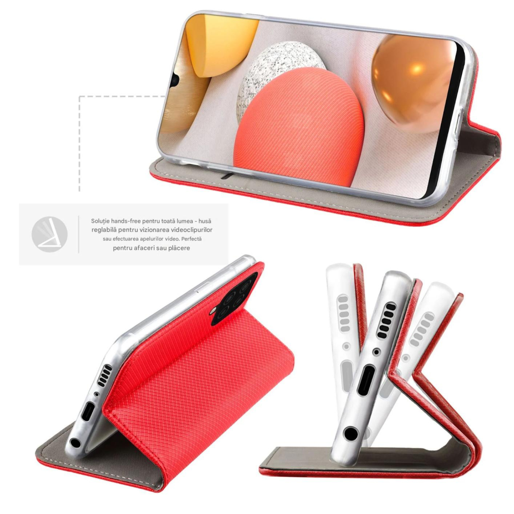 husa tip carte samsung a12 a125 a12 nacho a127 m12 m127 rosu [2]